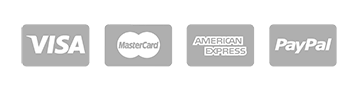 CB Visa, American Express, Master Card et Paypal